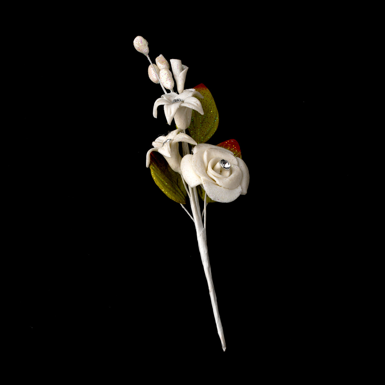 White Flower w/ Clear Center Style BQ 9897