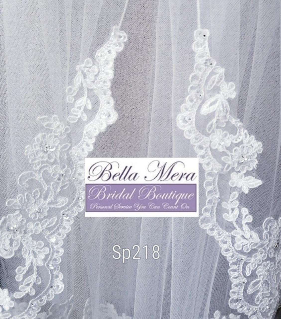 Giselle Bridal Veil Style SP218 - Fingertip Length