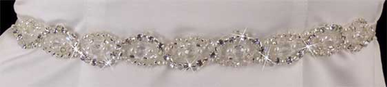 LC Bridal Sash 1805-450 (Bugles & Beads)