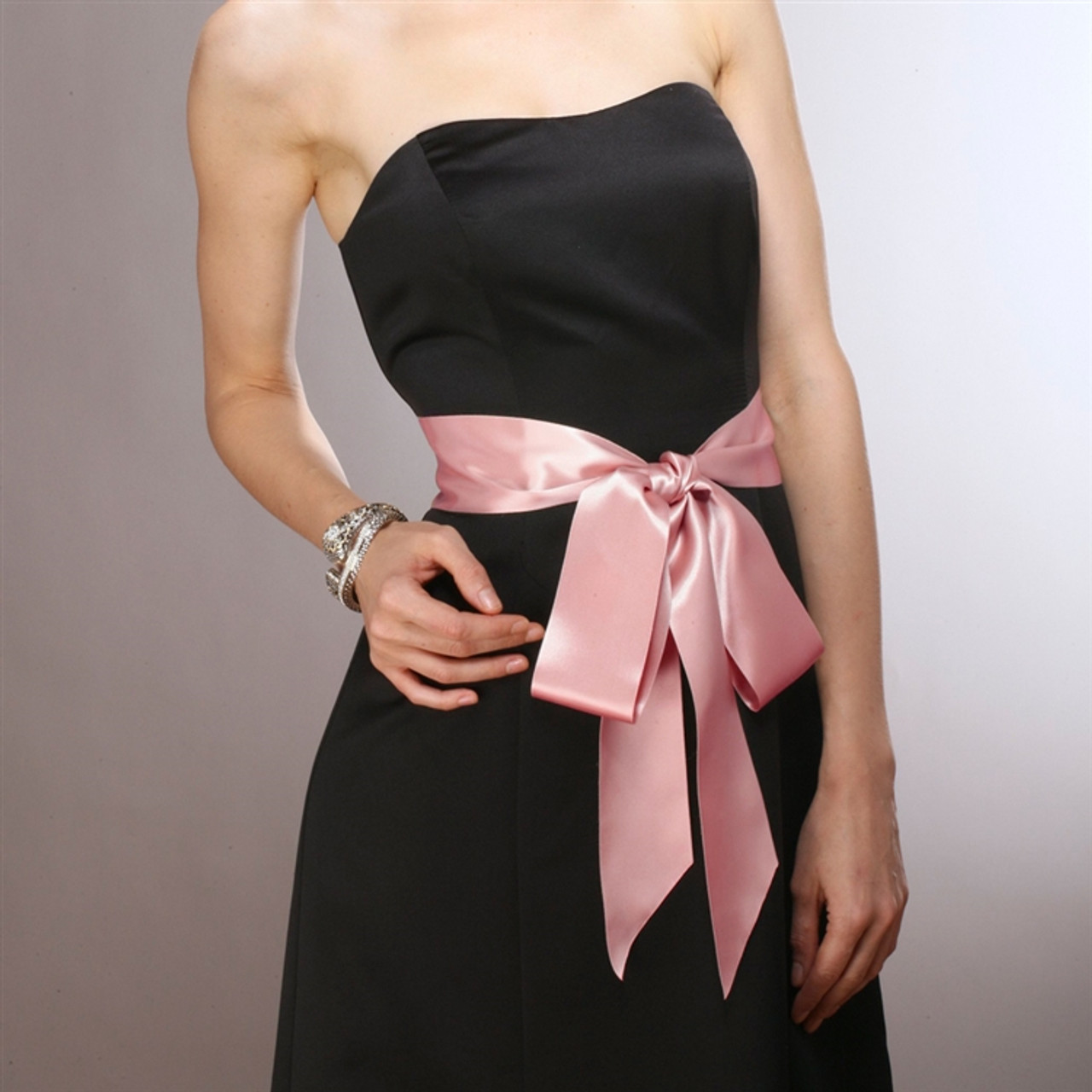 blush colored satin ribbon