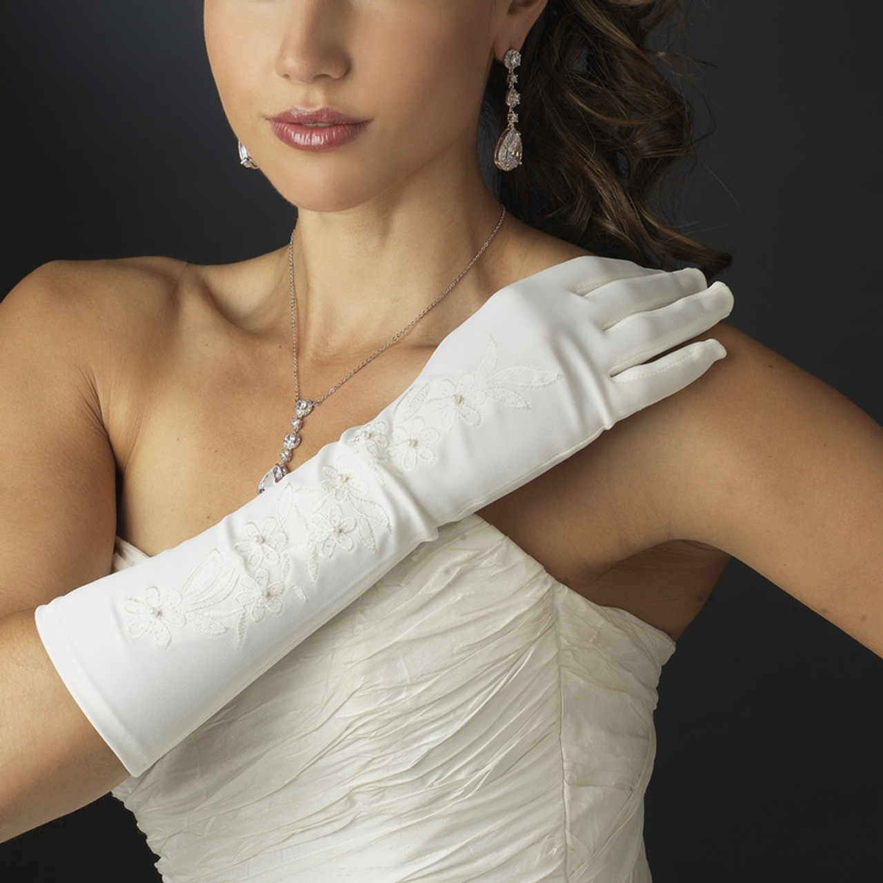 Formal or Bridal Gloves Style GL2224-12A