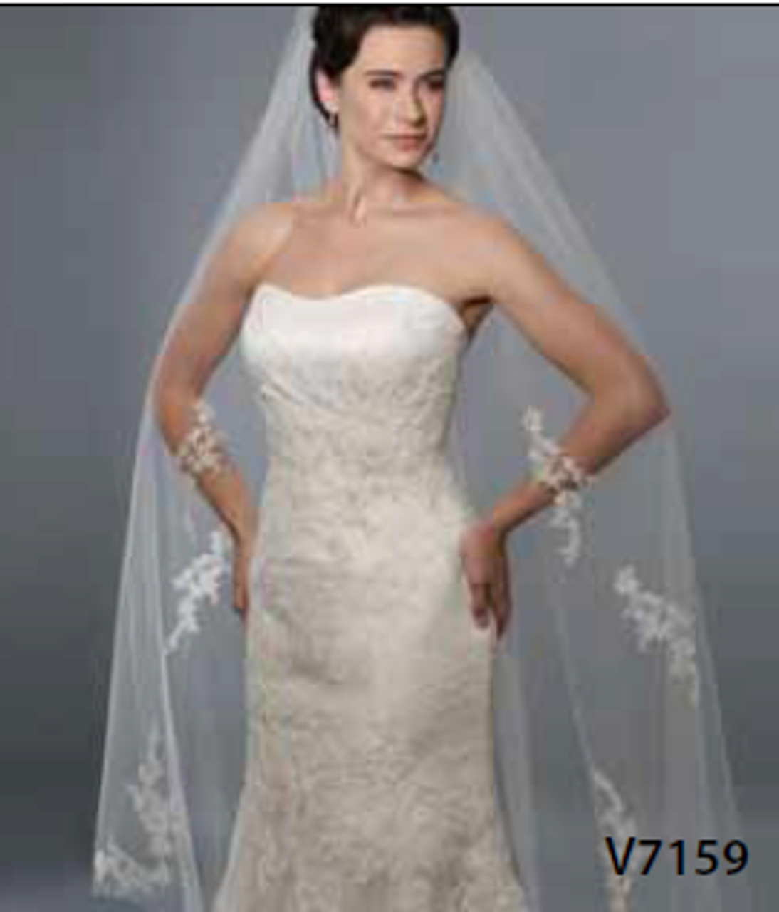 Bel Aire Bridal Wedding Veil V7159- Waltz LengthVeil
