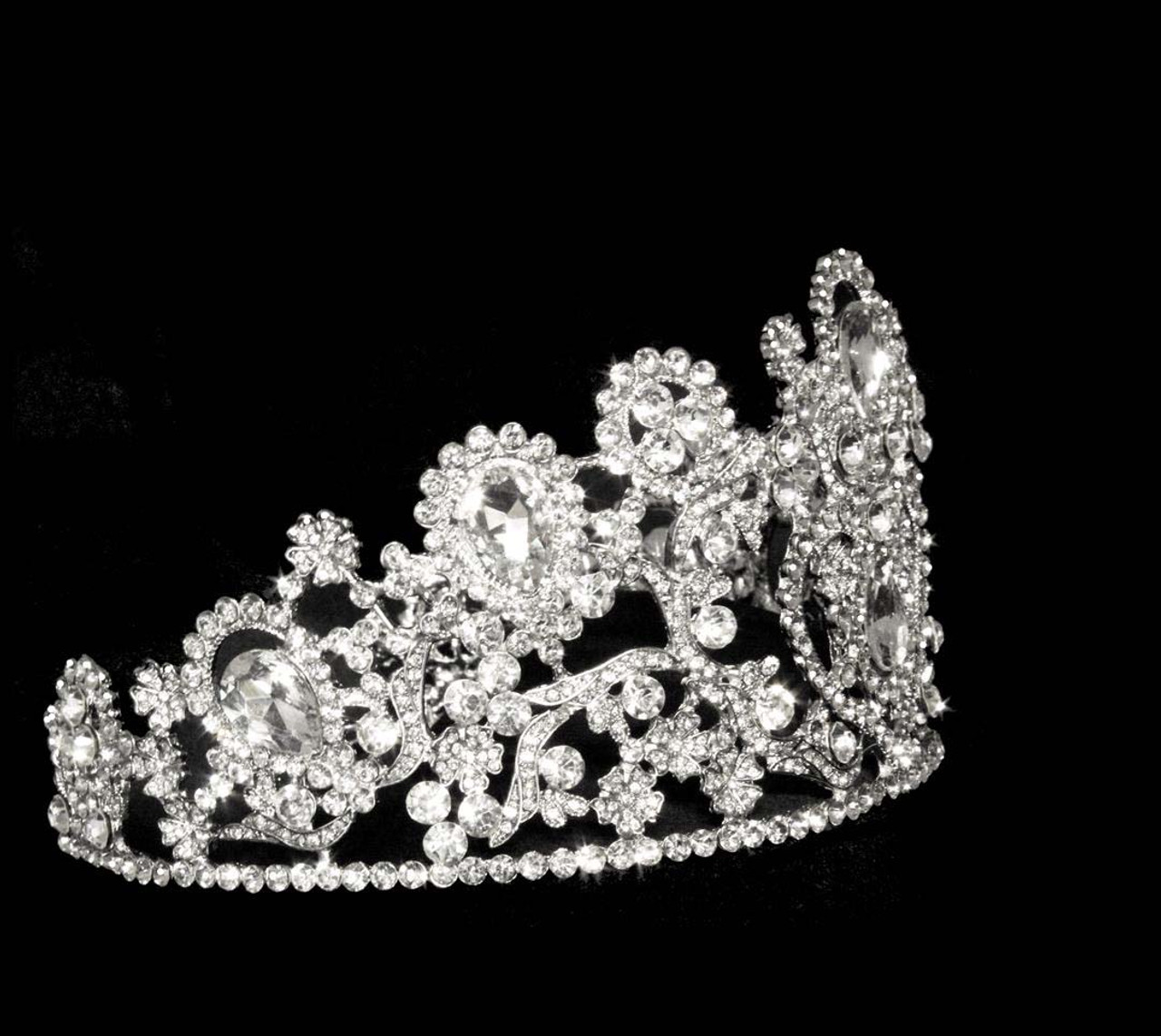 Noelle & Ava - Stunning Rhinestone Crown. Royal Design