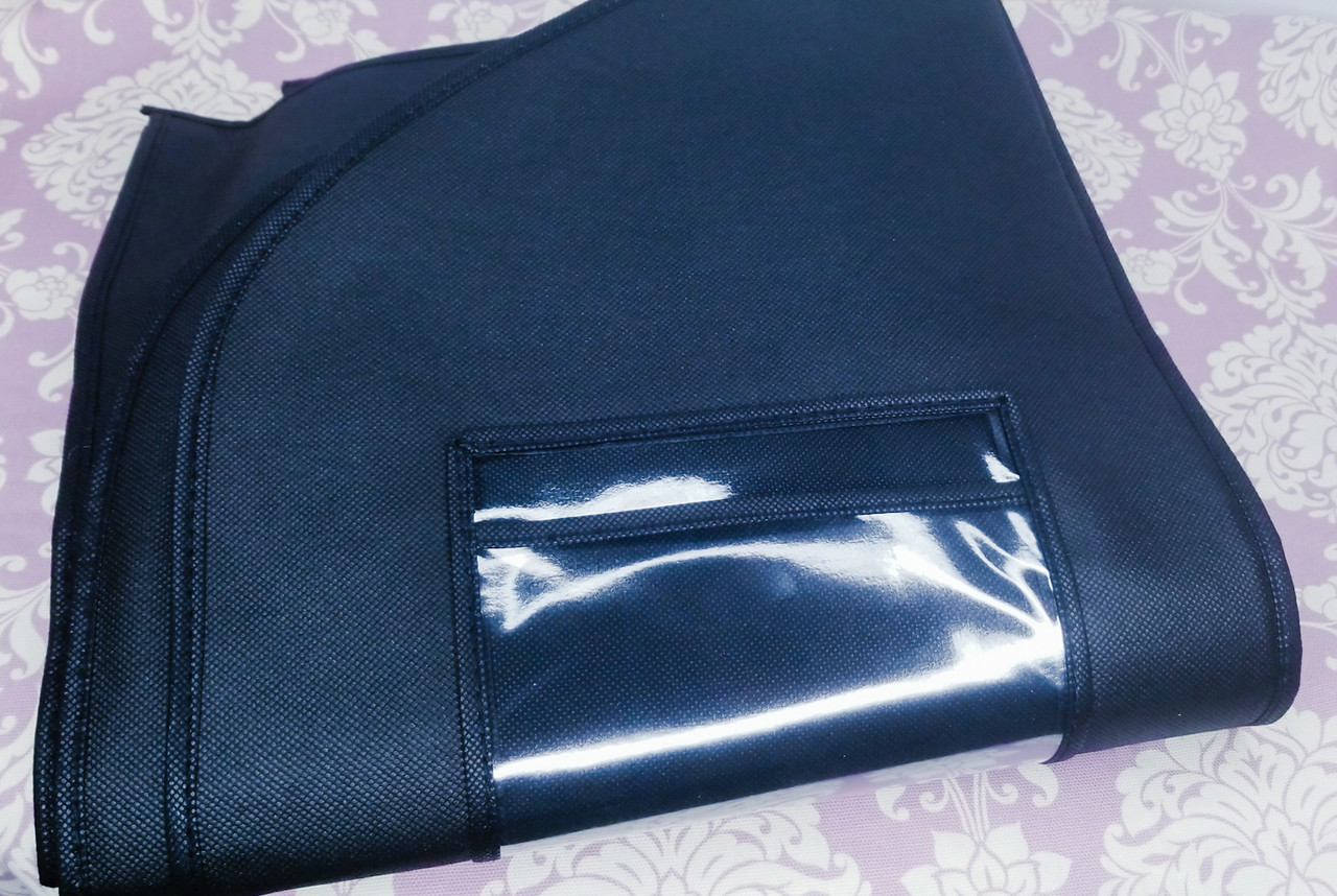 Black Fabric Breathable Garment Bag - 64" inches