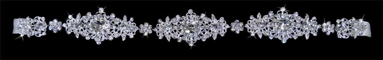 LC Bridal 1791BT - Rhinestone Jeweled Belt