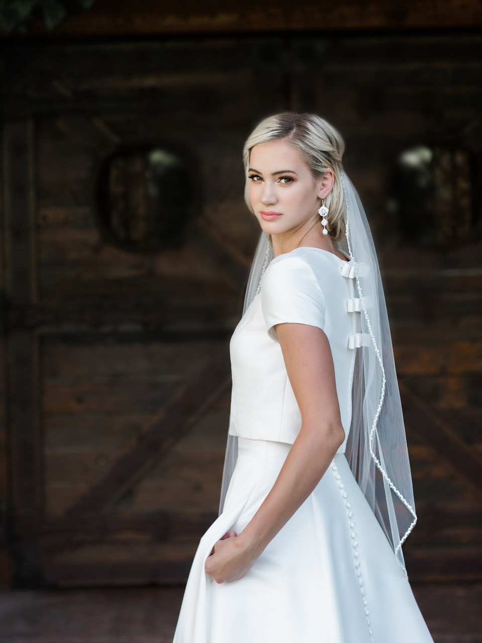 En Vogue Bridal Style V1993SF - English tulle veil - Single Tier 