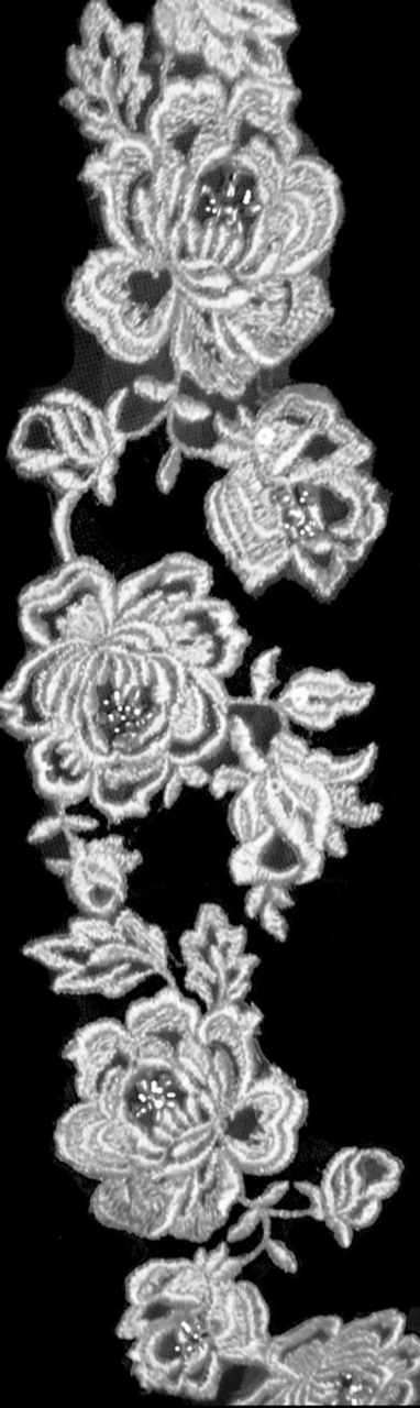 Bella Mera Studio - French Alencon Lace Cathedral Wedding Veil -  (108"L) 