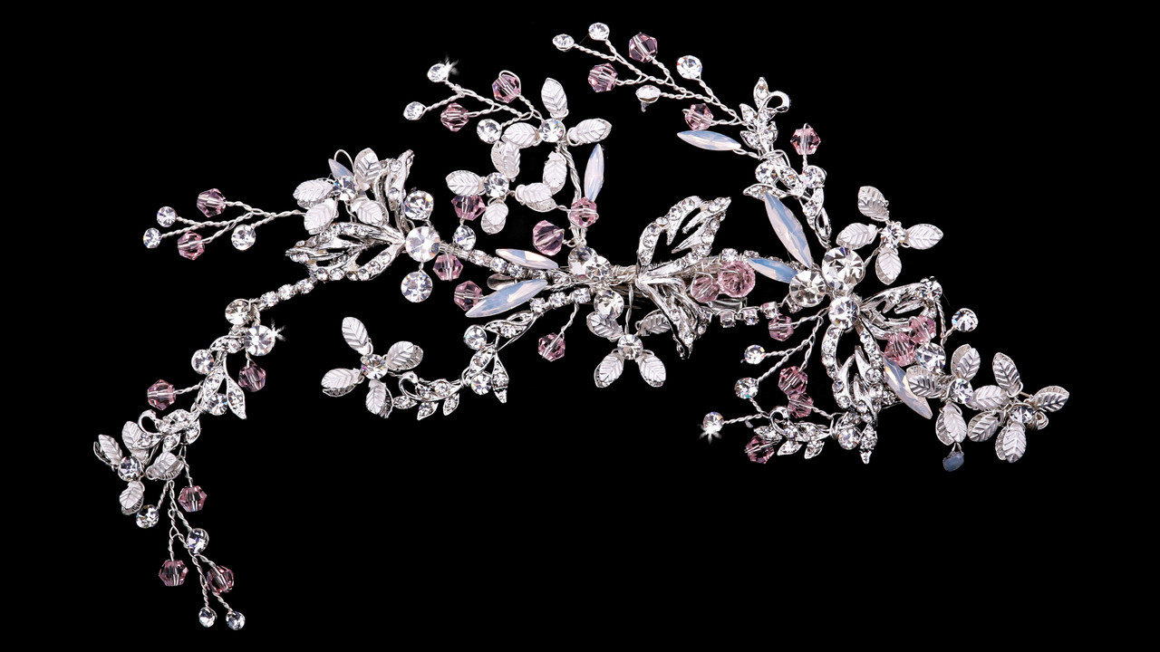 En Vogue Bridal Comb HC1932 - Rhinestone and crystal accents