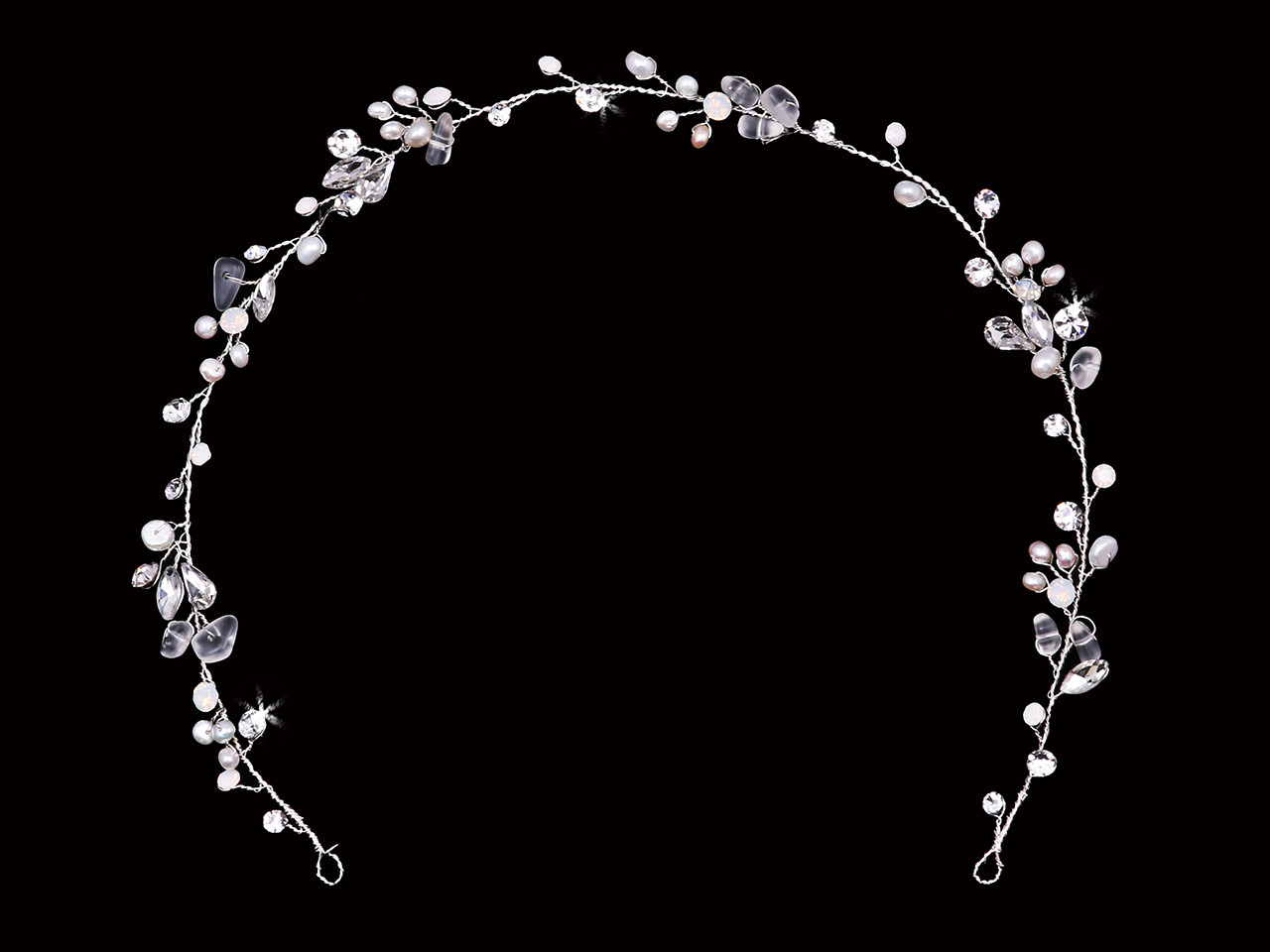 En Vogue Bridal Hair Jewelry HJ2048 - Rhodium plated