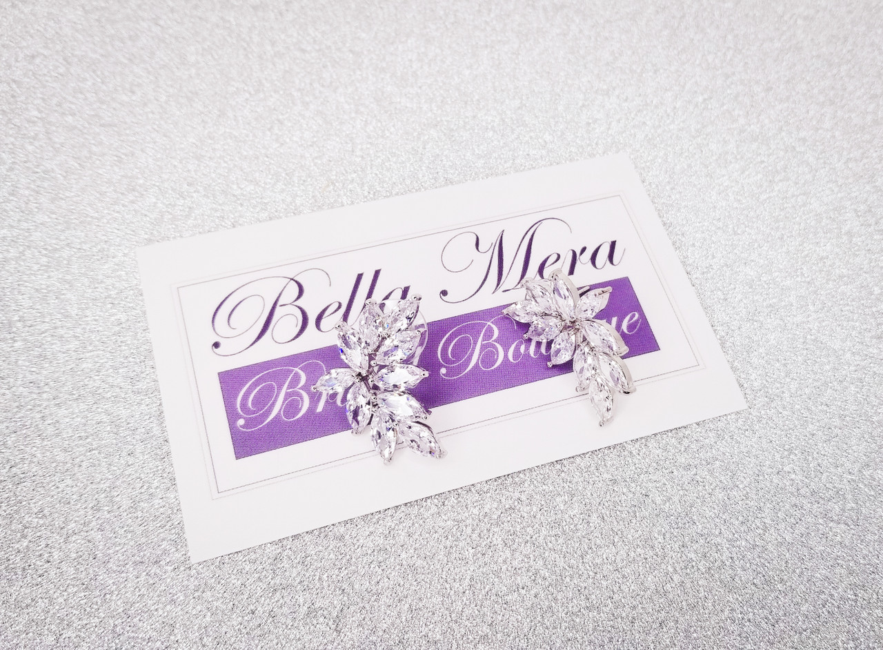 Bella Mera Studio Silver Cluster Earrings