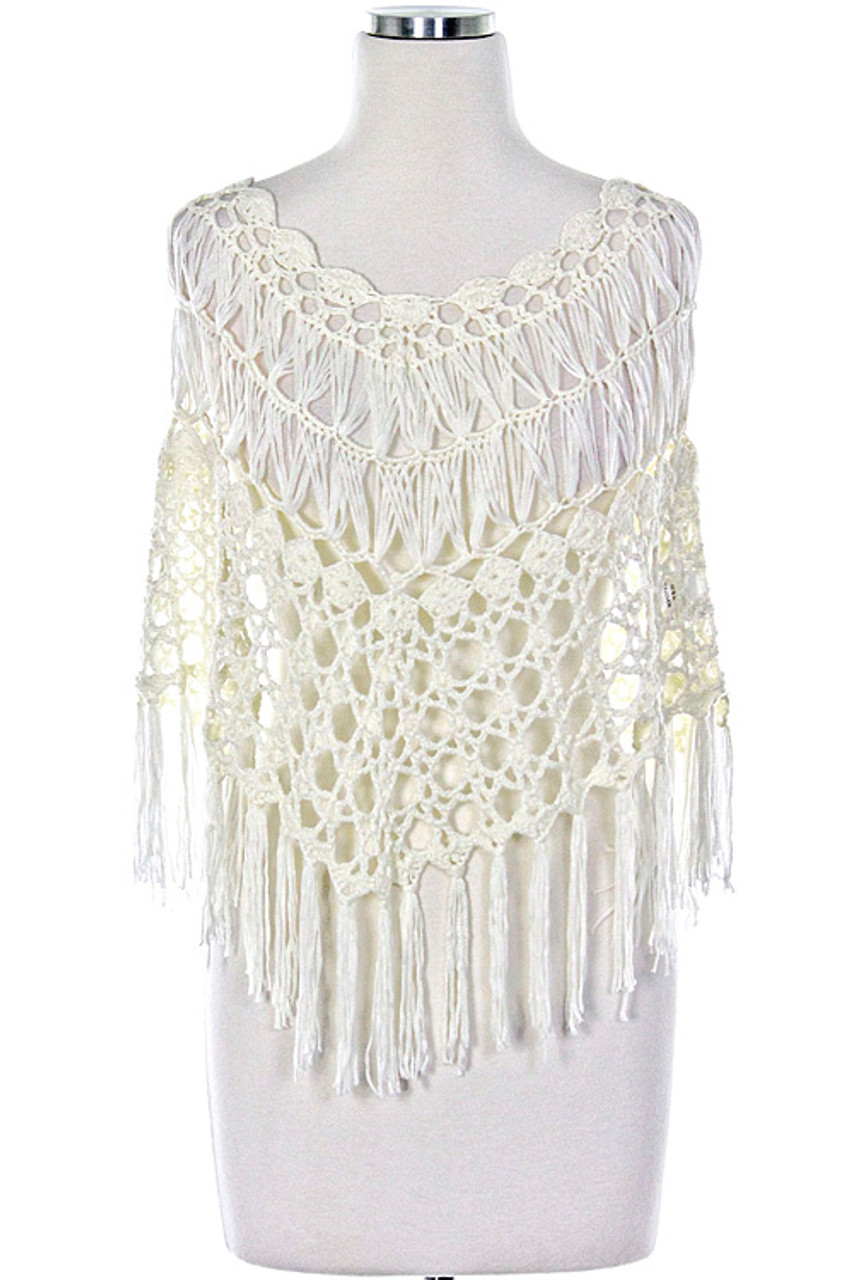 CUHAKCI 2018 Boho Style Women's Cover Up White Lace Hollow Crochet