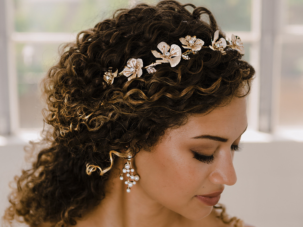 En Vogue Bridal Hair Jewelry HJ2142 - Rhodium plated