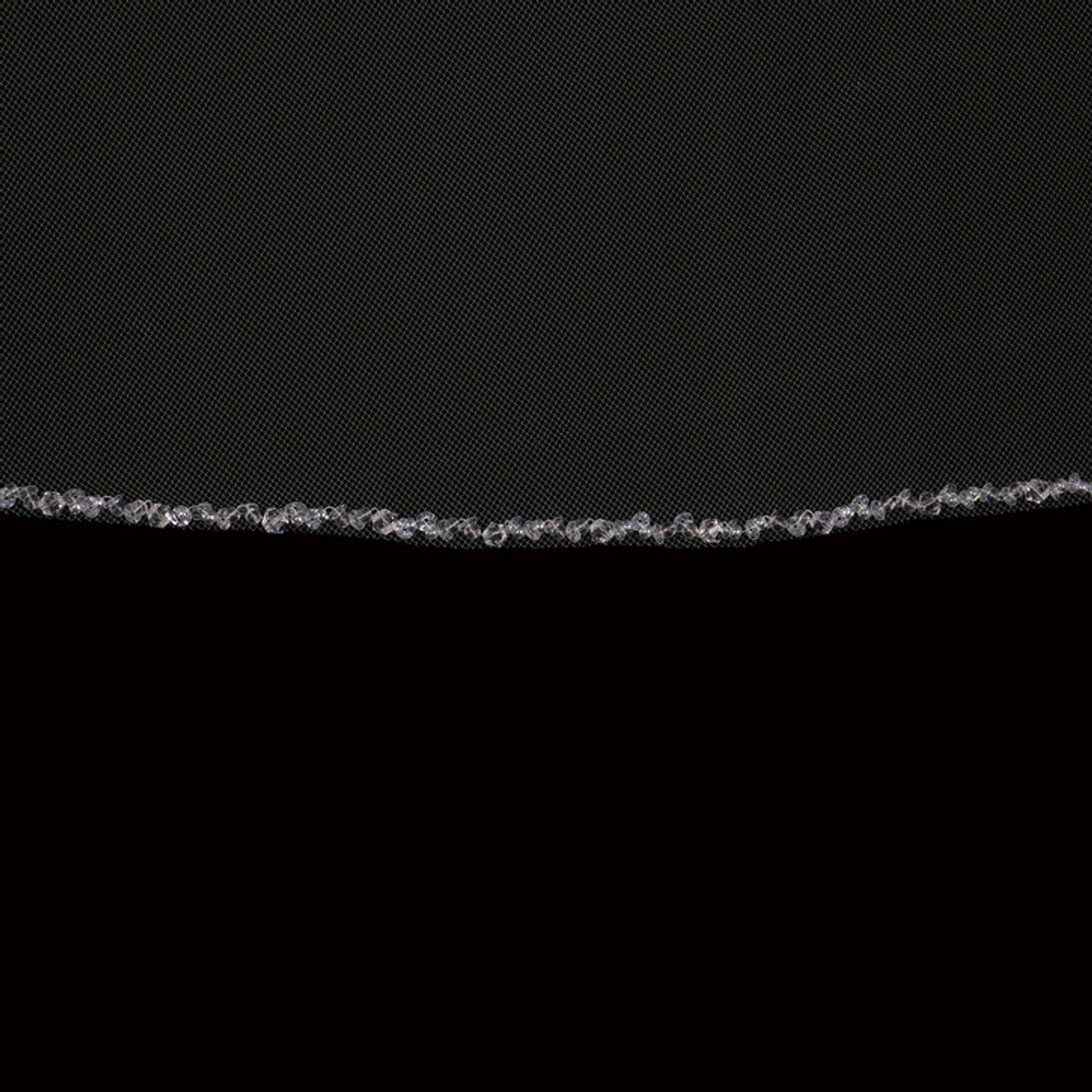 En Vogue Bridal Cathedral Style - V2092C -  clear crystal and sequin edge