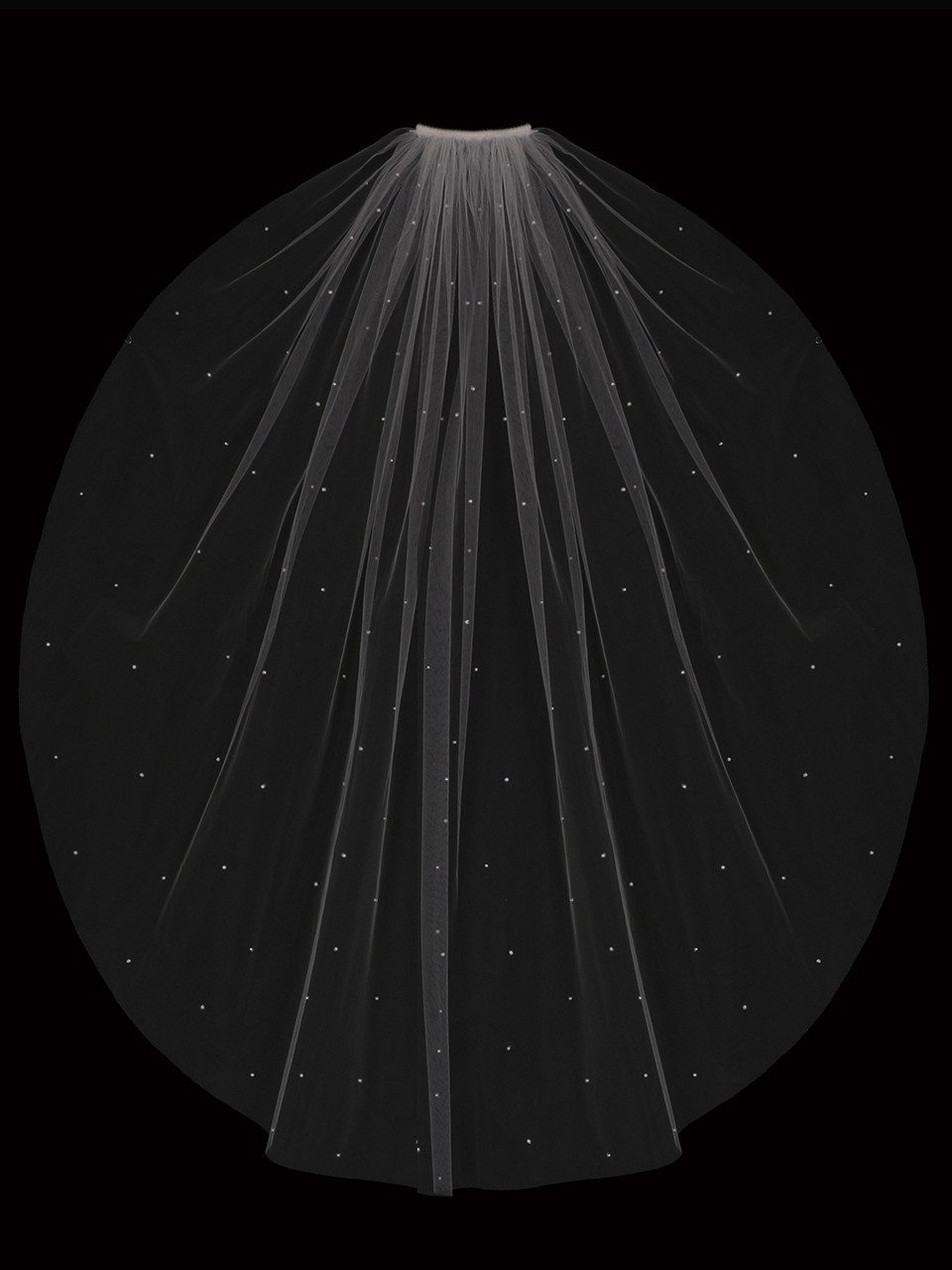 En Vogue Bridal Style V2087SF - English tulle with scattered pearl beads - One Tier 