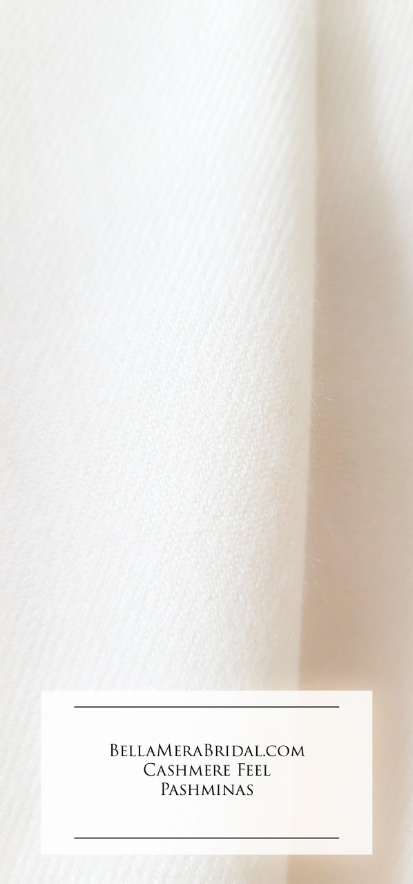 Bella Mera Plush Soft Cashmere Feel Wedding Pashmina - Event Pashmina - Pashmina 