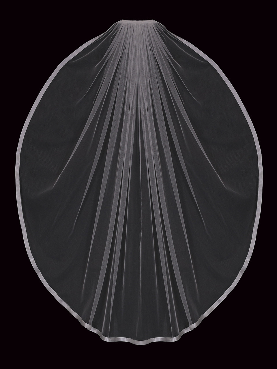 En Vogue Bridal Style V2291SF - English Luxe Tulle Veil With Ribbon Edge - 41 Inches