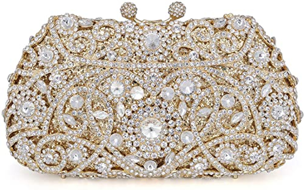 Ab Diamond Evening Clutch Bag Silver/gold Shoulder Chain Handbags High  Quality Designer Women Rhinestone Wedding Bridal Purse - Evening Bags -  AliExpress