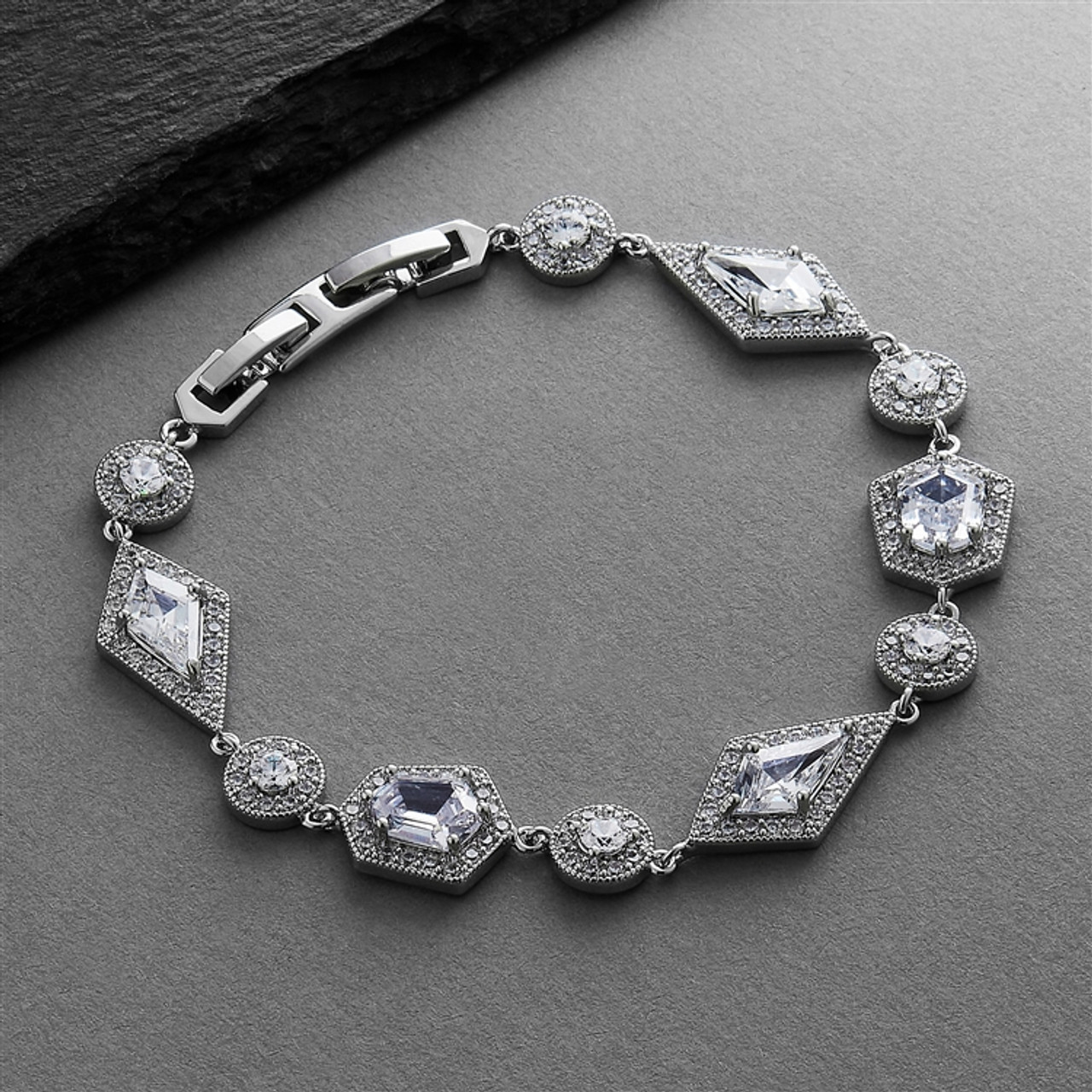 Cubic Zirconia Bridal Bracelet