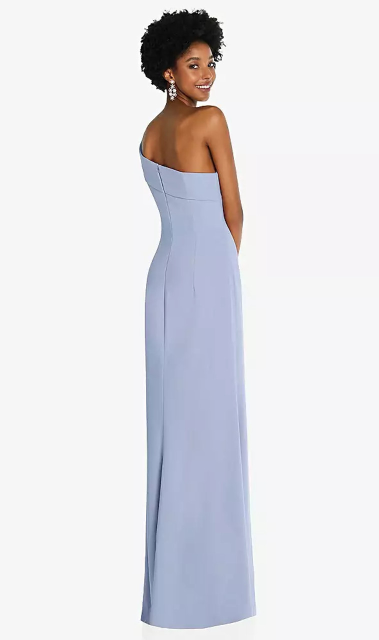 After Six Bridesmaid Dress Style 6858 - Crepe - Asymmetrical Off-the-Shoulder Cuff Trumpet Gown