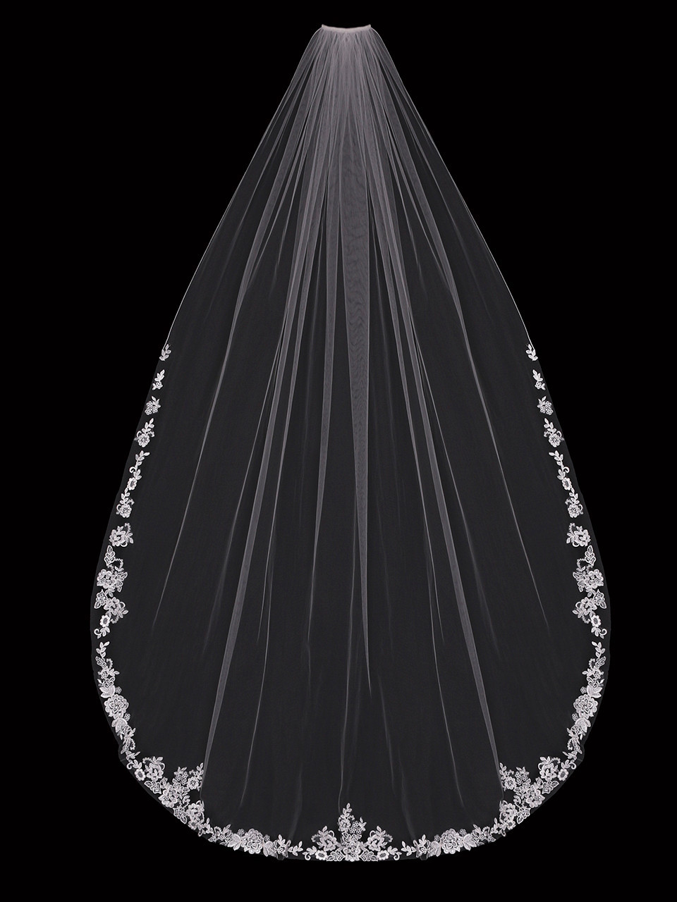 En Vogue Bridal Chapel Bridal Veil | V1899CP - Chapel Length Veil - 72"