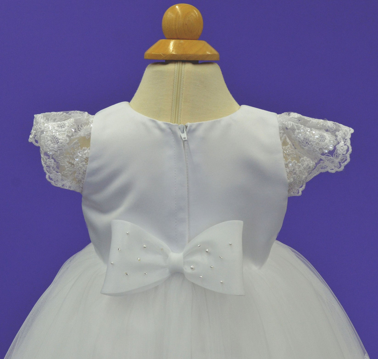 Bella Bow Dress Style  #35044 - Two tier sequins lace dress