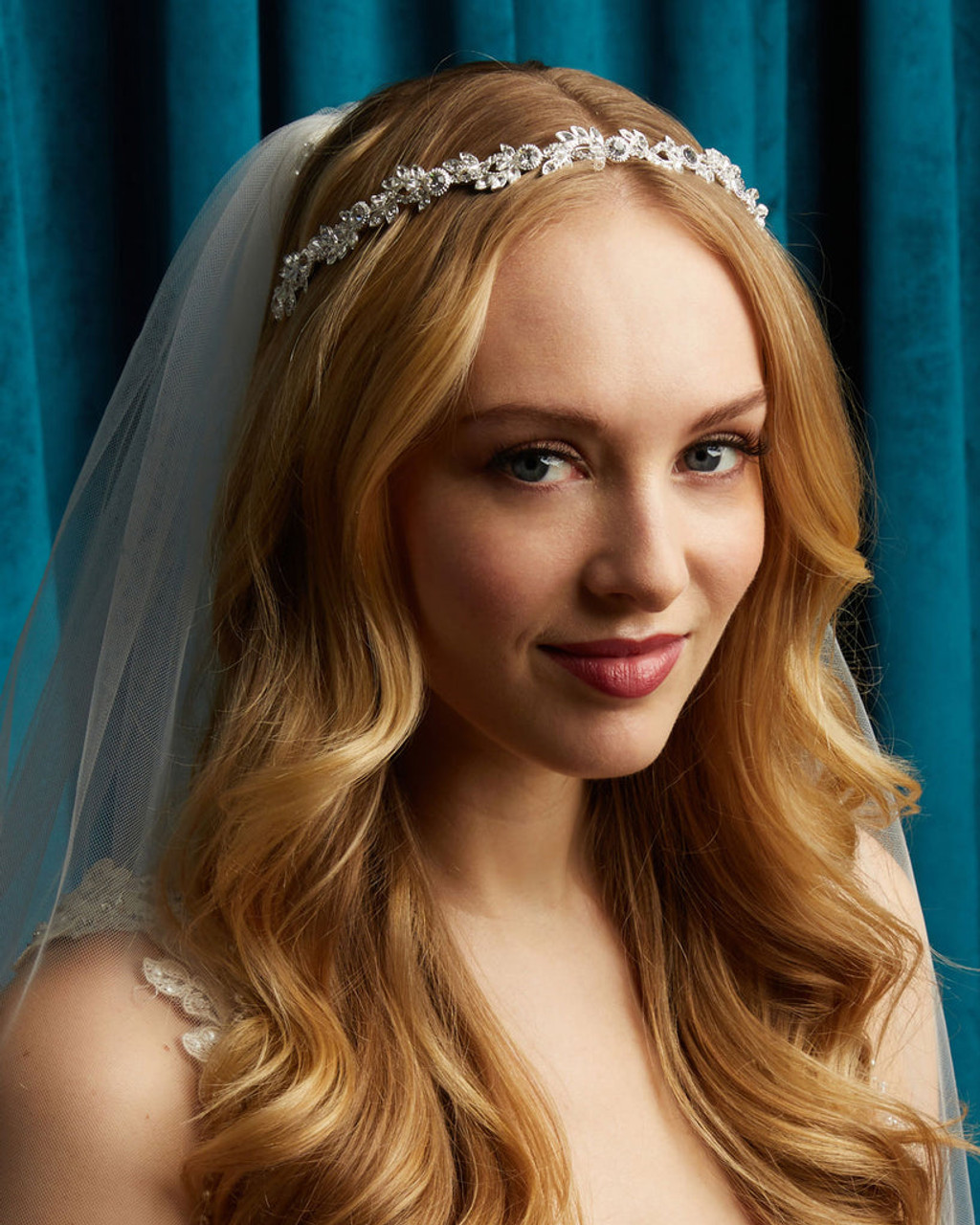 Marionat Bridal 9314 - Rhinestone band with crystals