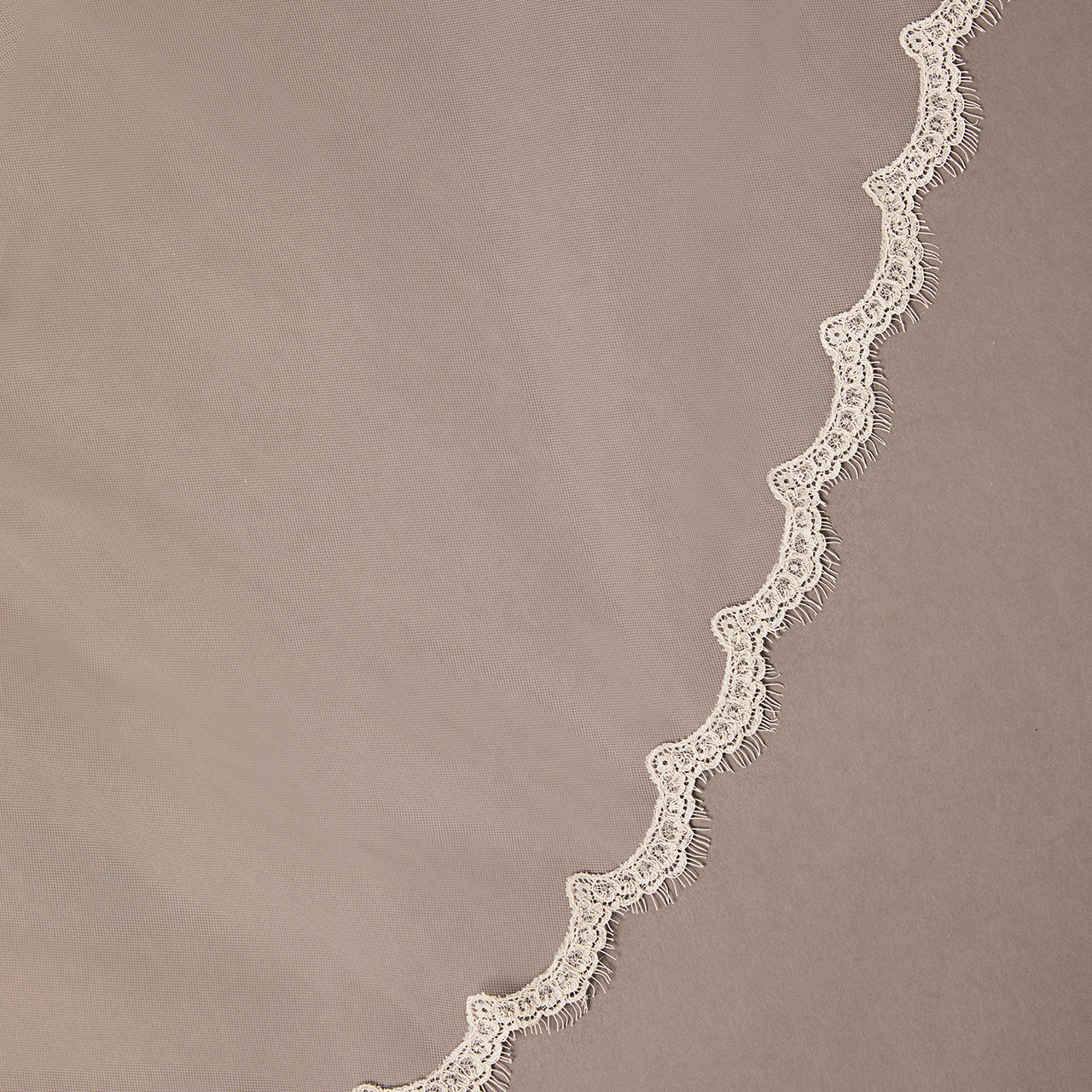 En Vogue Bridal Cathedral Style V2690RC - Chantilly Eyelash Lace Edge - 132" Long