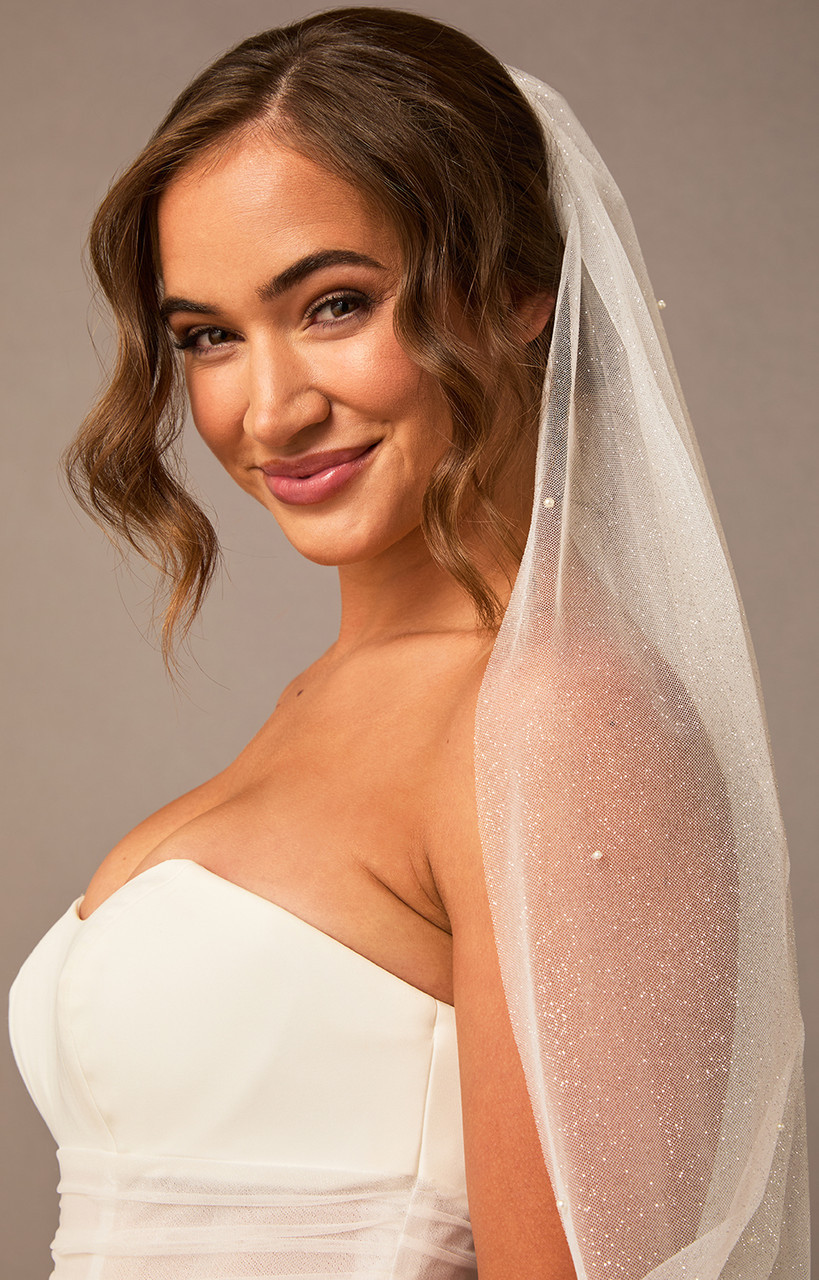 En Vogue Bridal Cathedral V2381WC - Glitter tulle veil with