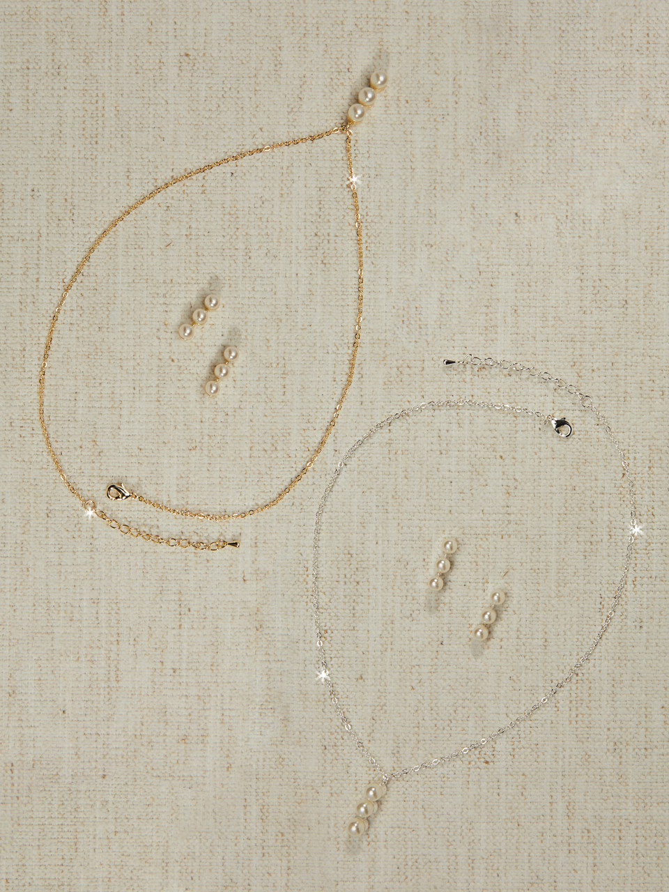 En Vogue Pearl Bridal Necklace Set | NL2464