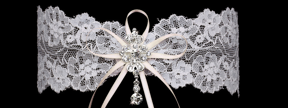 En Vogue Bridal Garter GR2187 - Ribbon Bow Accent