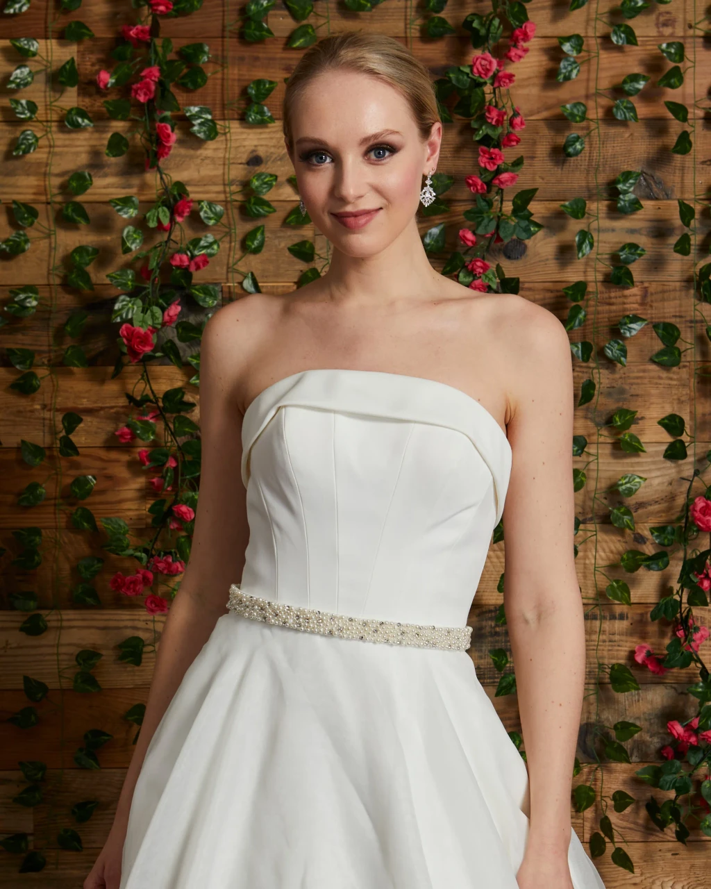 Marionat Bridal Belt 1123 - Pearl Beaded Sash - Ivory