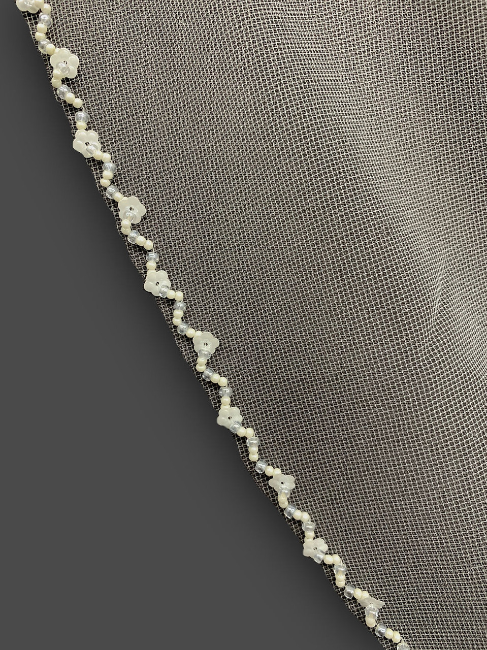 Lucky Collections ™ V 56-2284-2 Frosted Beaded Edge Veil 