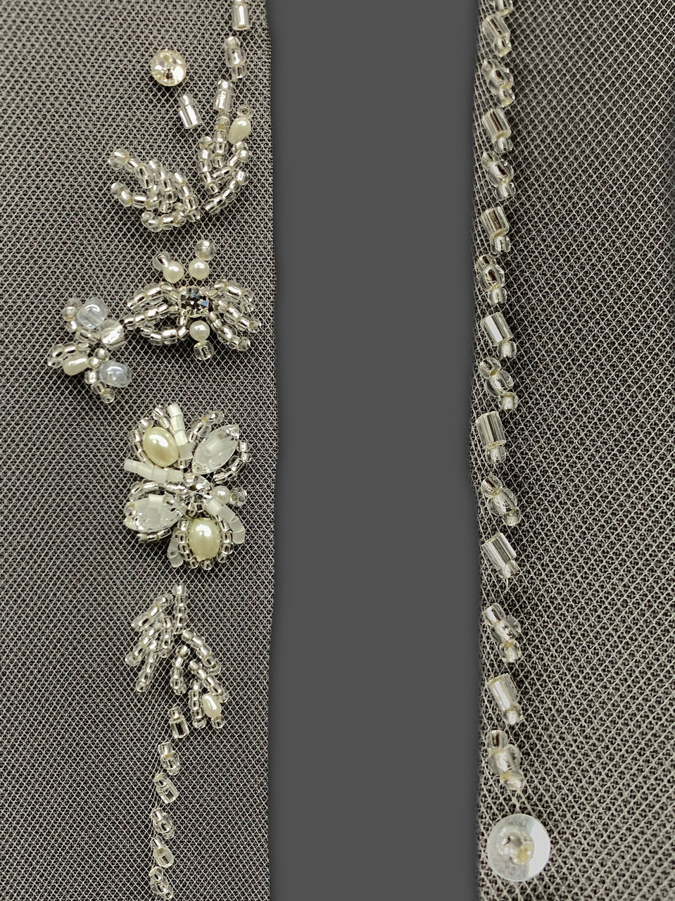 Lucky Collections V 56-2037-2 Beaded Edge Cathedral Veil – 126" Royal Length