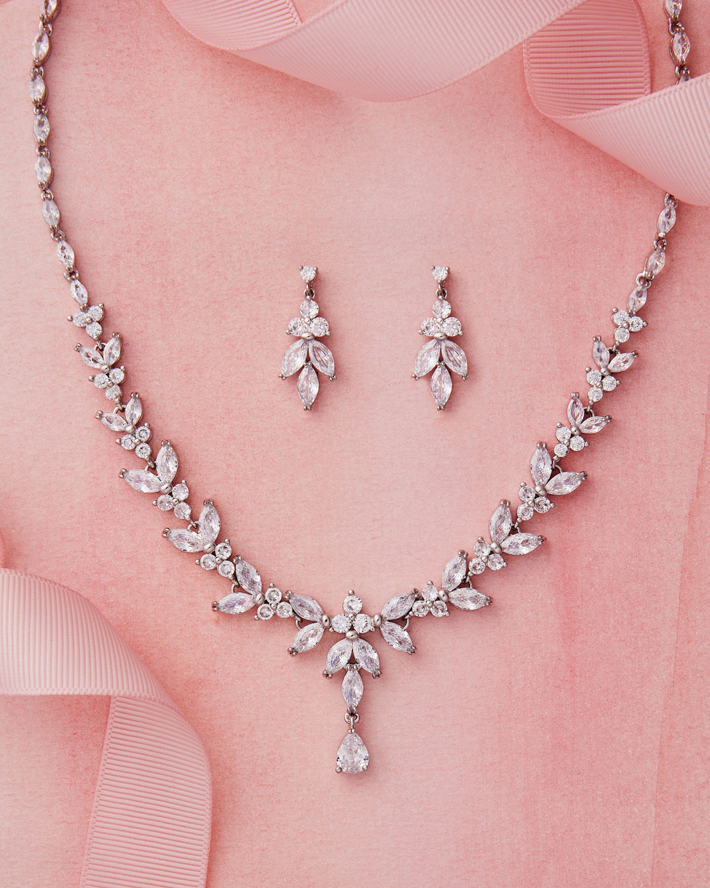 Marionat Bridal 12697 Rhinestone Necklace set