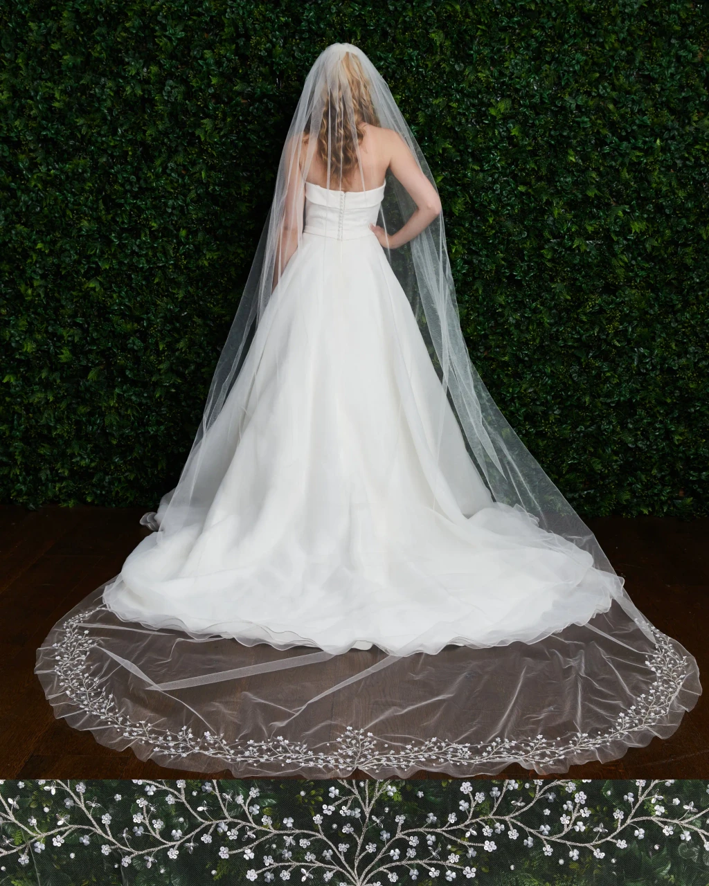 Marionat 6010 Embroidered Sequin Veil – 130"
