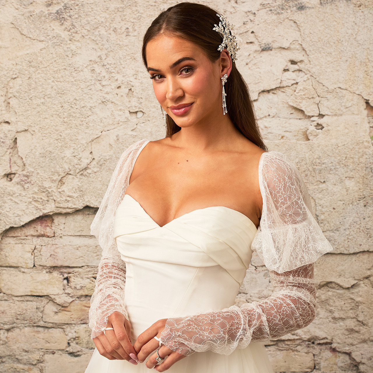 En Vogue Bridal SL2613L - Lace Detachable Sleeves