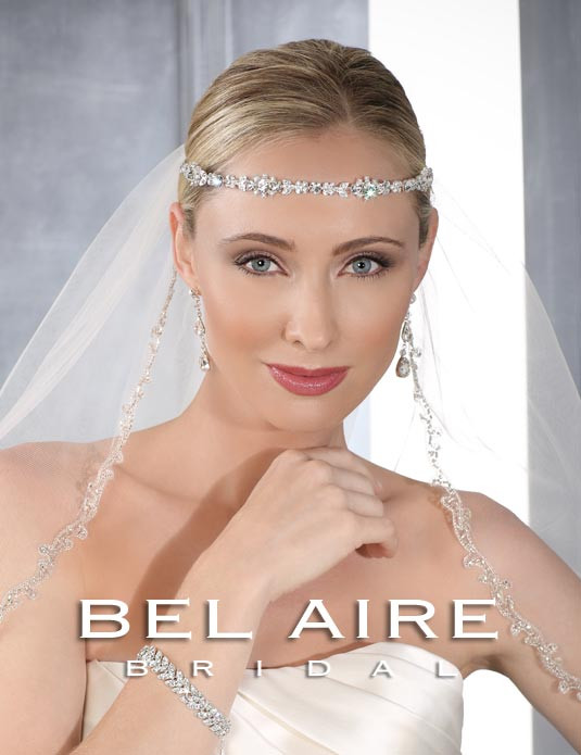 Bel Aire Bridal  Headpiece 6414 - Rhinestone Headband - Quick Ship