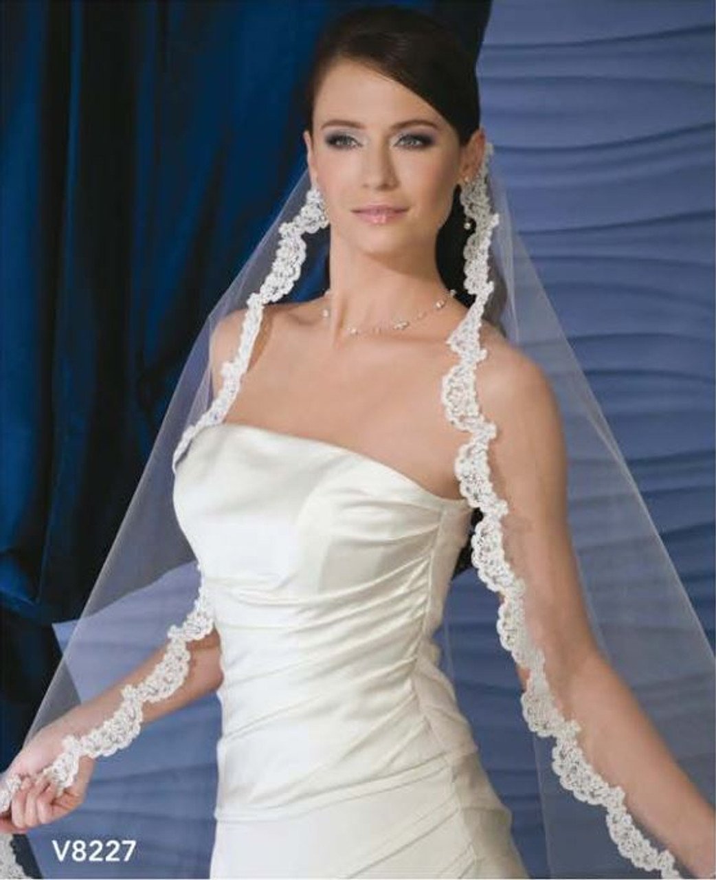 Waltz Length Veil | Wedding Veils for Sale | Dare and Dazzle Ivory / Buy