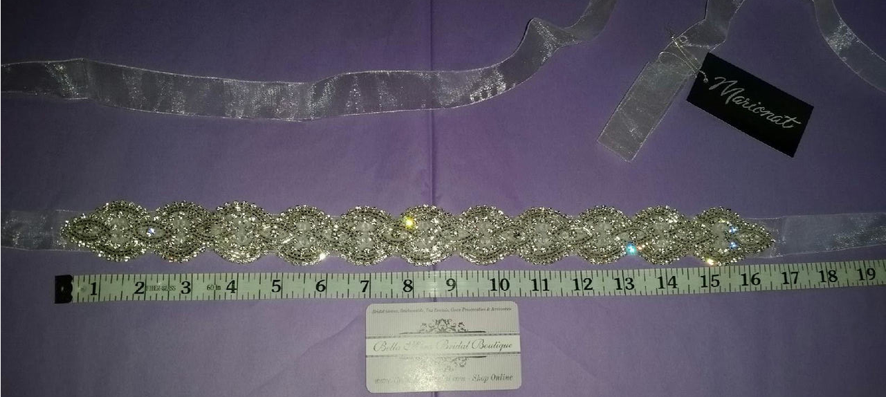 Marionat Bridal Belt 1049 - Rhinestone Belt