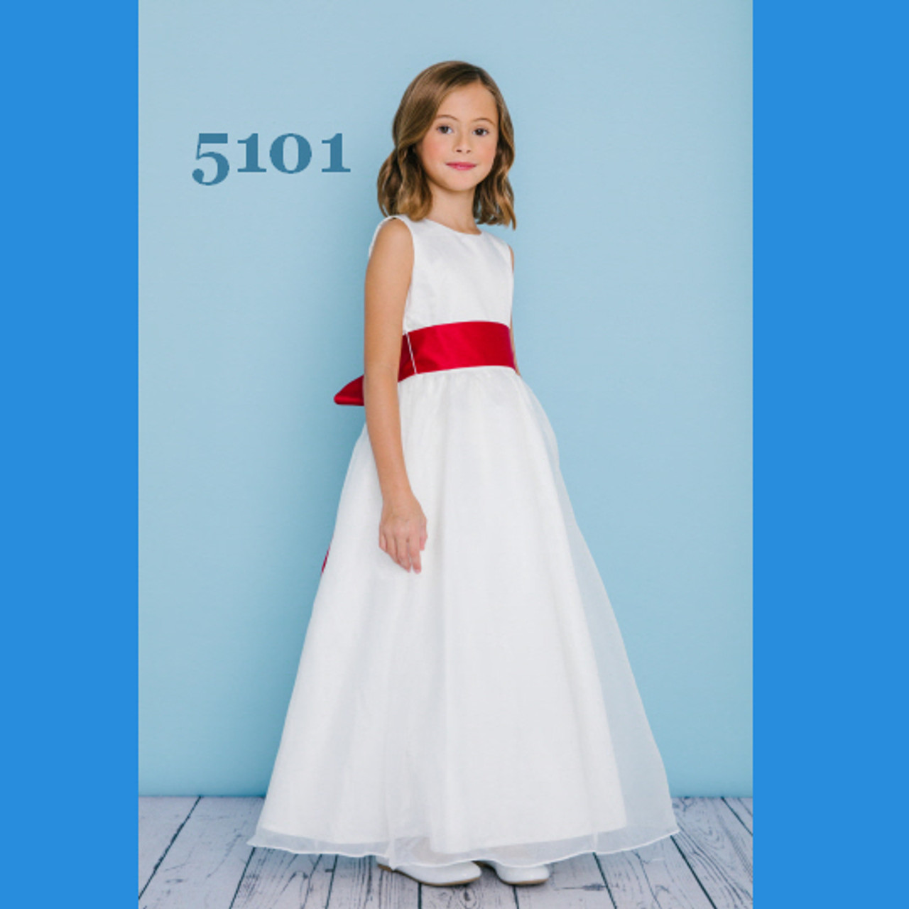 Rosebud Fashions Flower Girl Dresses  Style 5101 -Satin and Organza