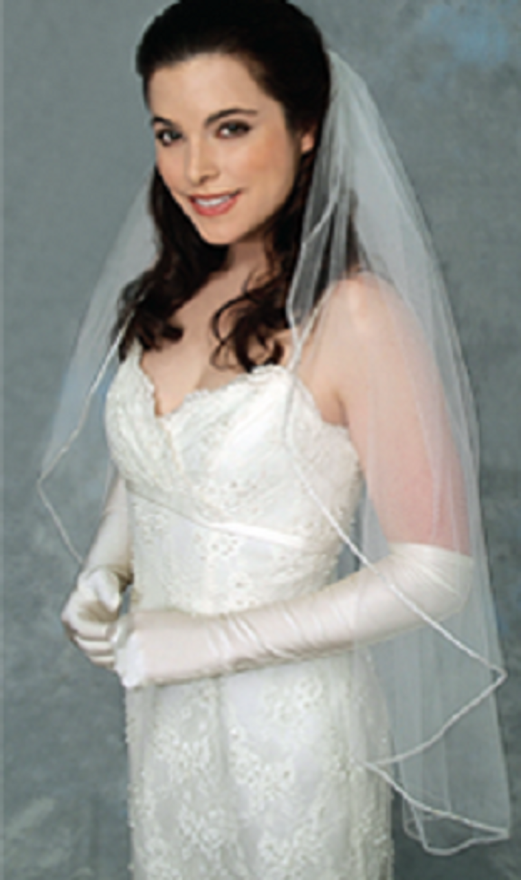 Ansonia Bridal Veil Style 870 - Rhinestone Fingertip Veil