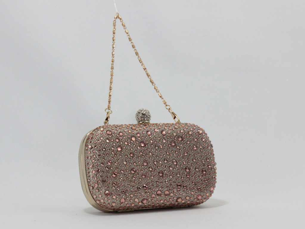 Gold Jeweled Purse with Strap