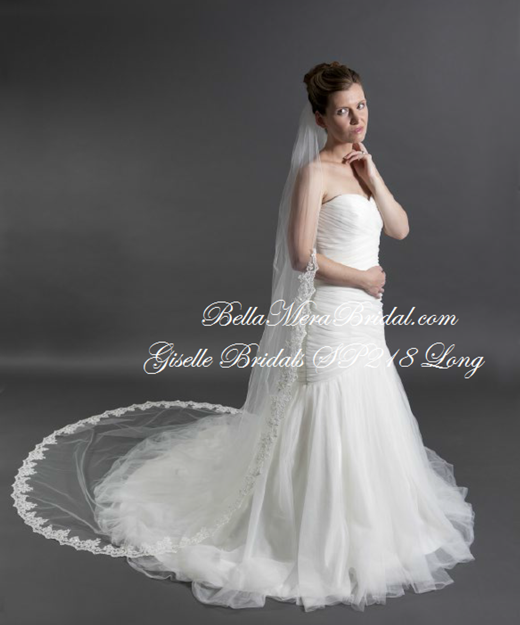 Giselle Bridal Veil Style SP218 - Cathedral Length