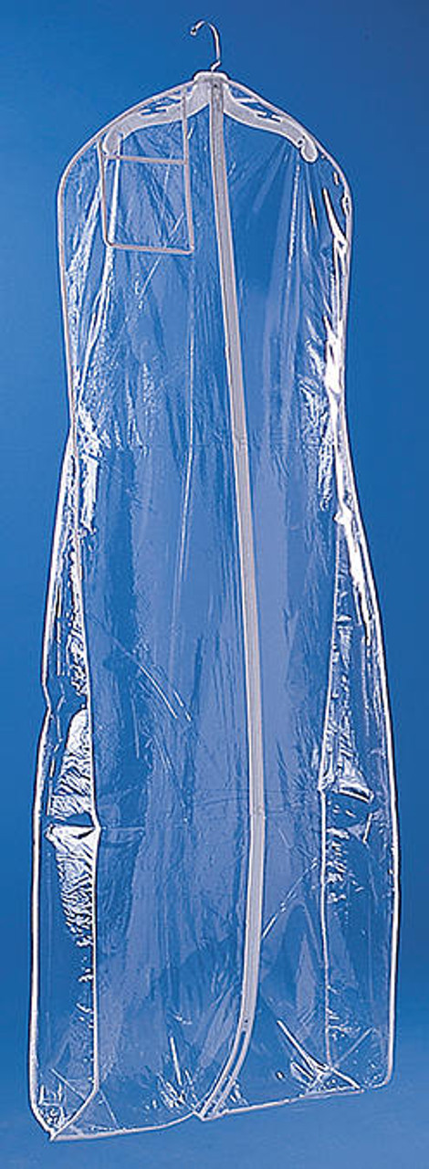 Extra Strength Vinyl Gusset Bridal Bag - Clear