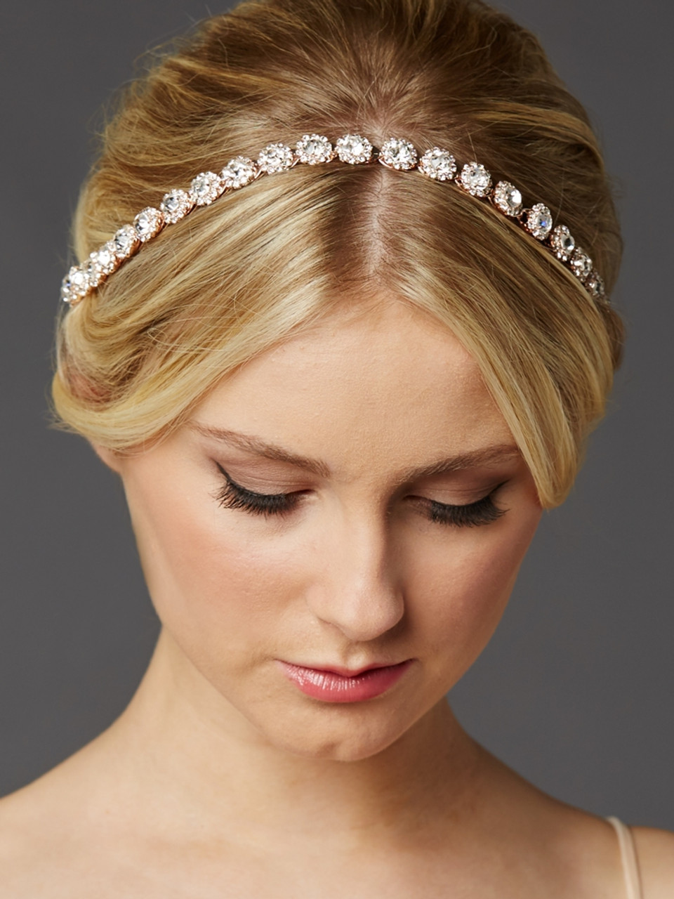 gold bridal headband