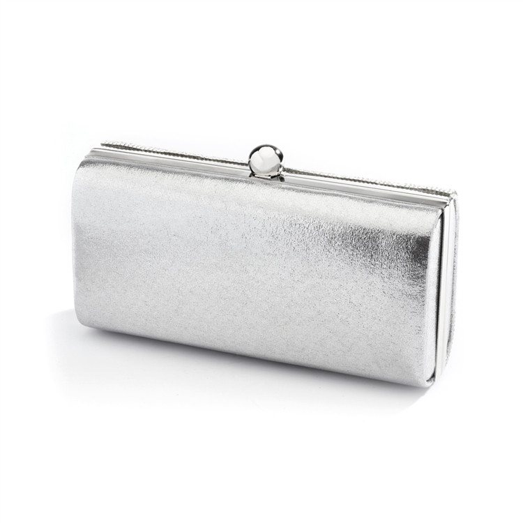 silver formal purse