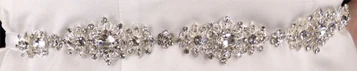 LC Bridal 1791 - Rhinestone Jeweled Headband or Belt