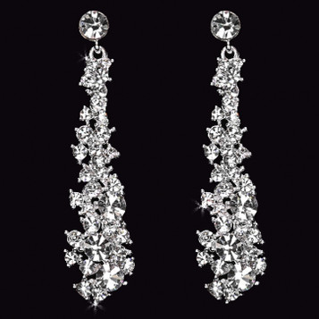 En Vogue Bridal Style E1561 - Rhinestone Earrings