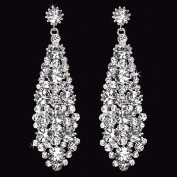 En Vogue Bridal Style E1562 - Rhinestone Earrings