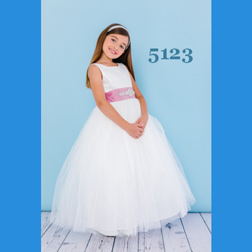 Rosebud Fashions Flower Girl Dresses - Style 5123 - Tulle & Satin